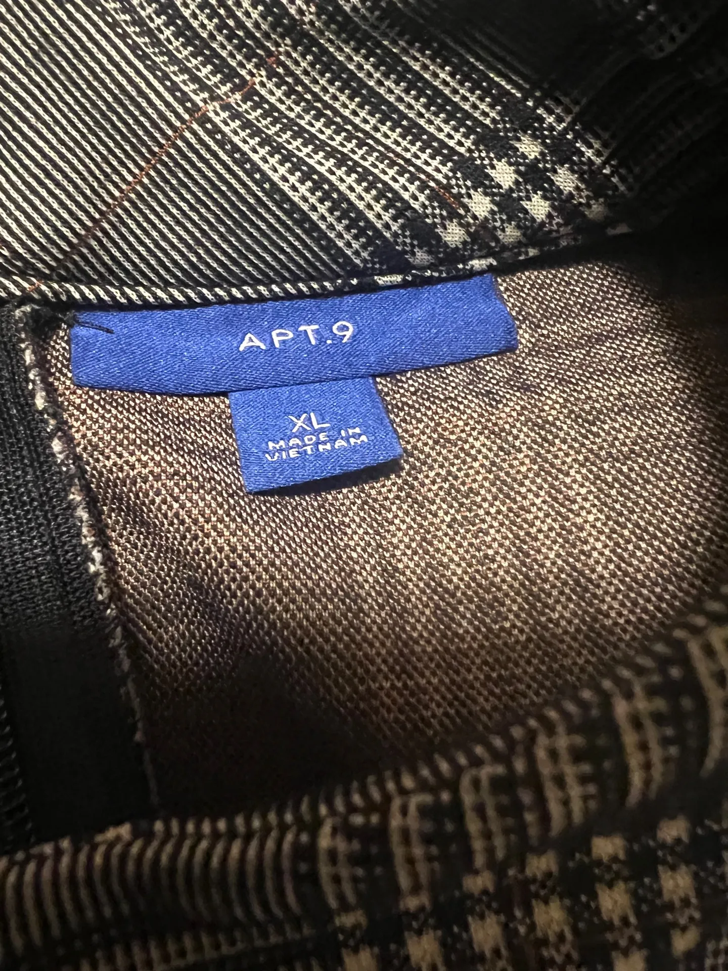 Apt. 9 Brown Plaid Midi Dress - Image 8