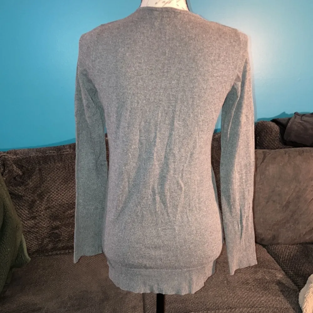 Loft Tunic Length Button Front Cardigan, Small - Image 4