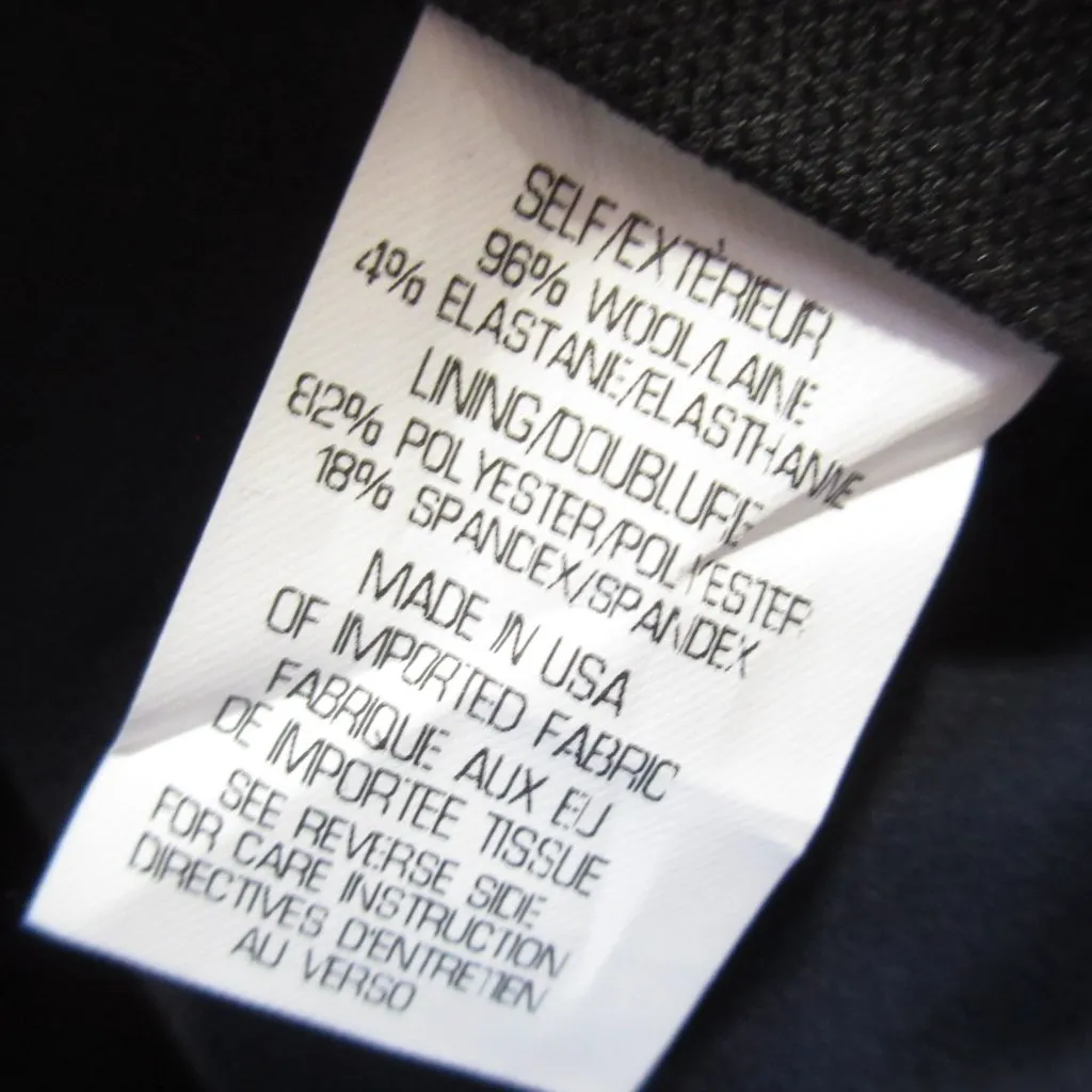 NWT THEORY Custom Max in Deep Navy Edition Stretch Wool Trouser Pants 00 x 34 ½ - Image 4