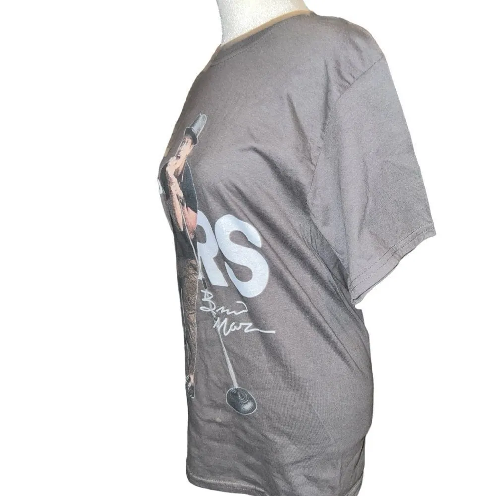 Bruno Mars fan? Heres one for you! Dark gray tee with the mars man on front! New - Image 4