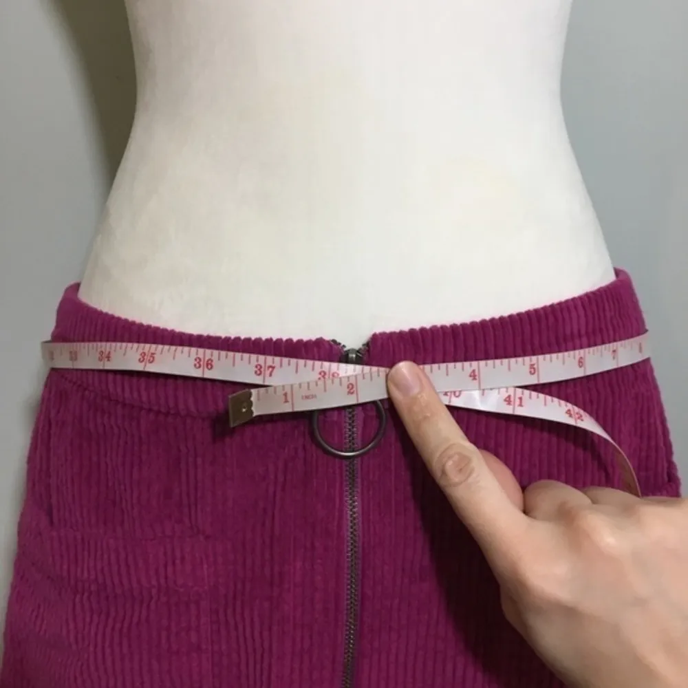 New Fuchsia Pink Corduroy Retro Skirt - Image 12