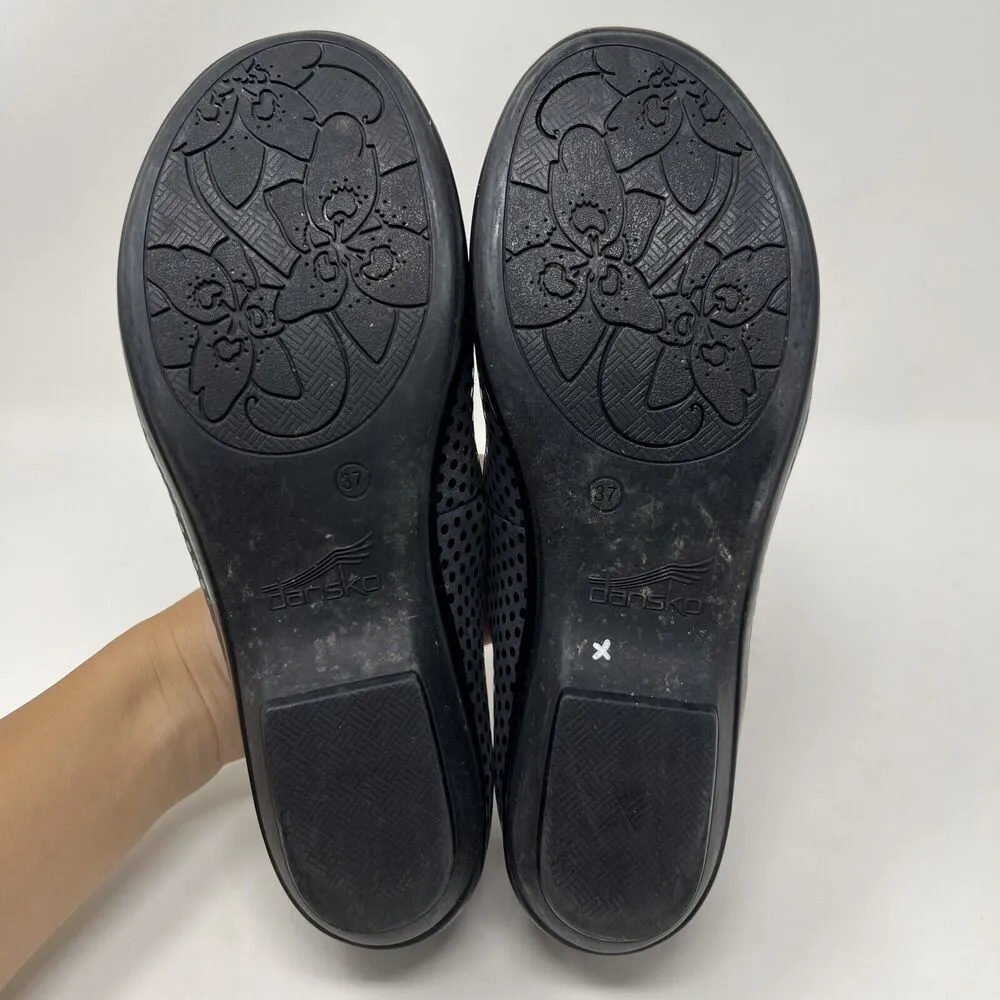 Dansko Olivia Slip On Shimmer Polka Dot Flats Loafers Black EU 37 Women’s Size 7 - Image 11