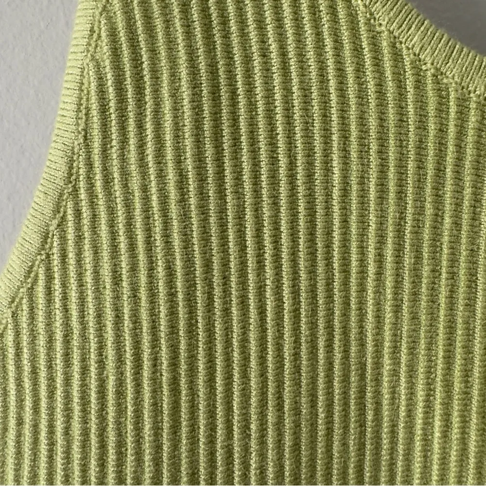 Revolve House of Harlow 1960 Green Fitted Crop Tank Top Ribbed Sleeveless solid - Image 4