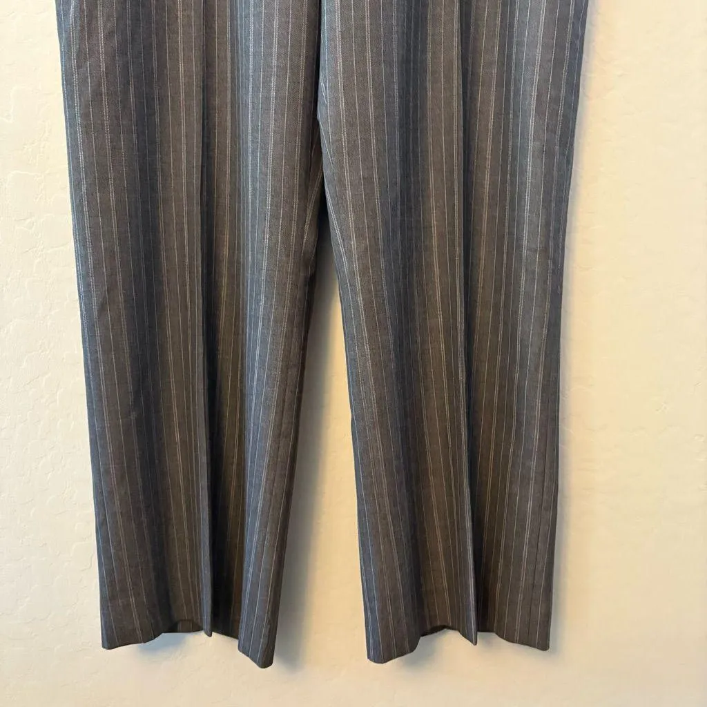 Pendleton 100% virgin wool gray white pinstripe dress pants size 18 - Image 7