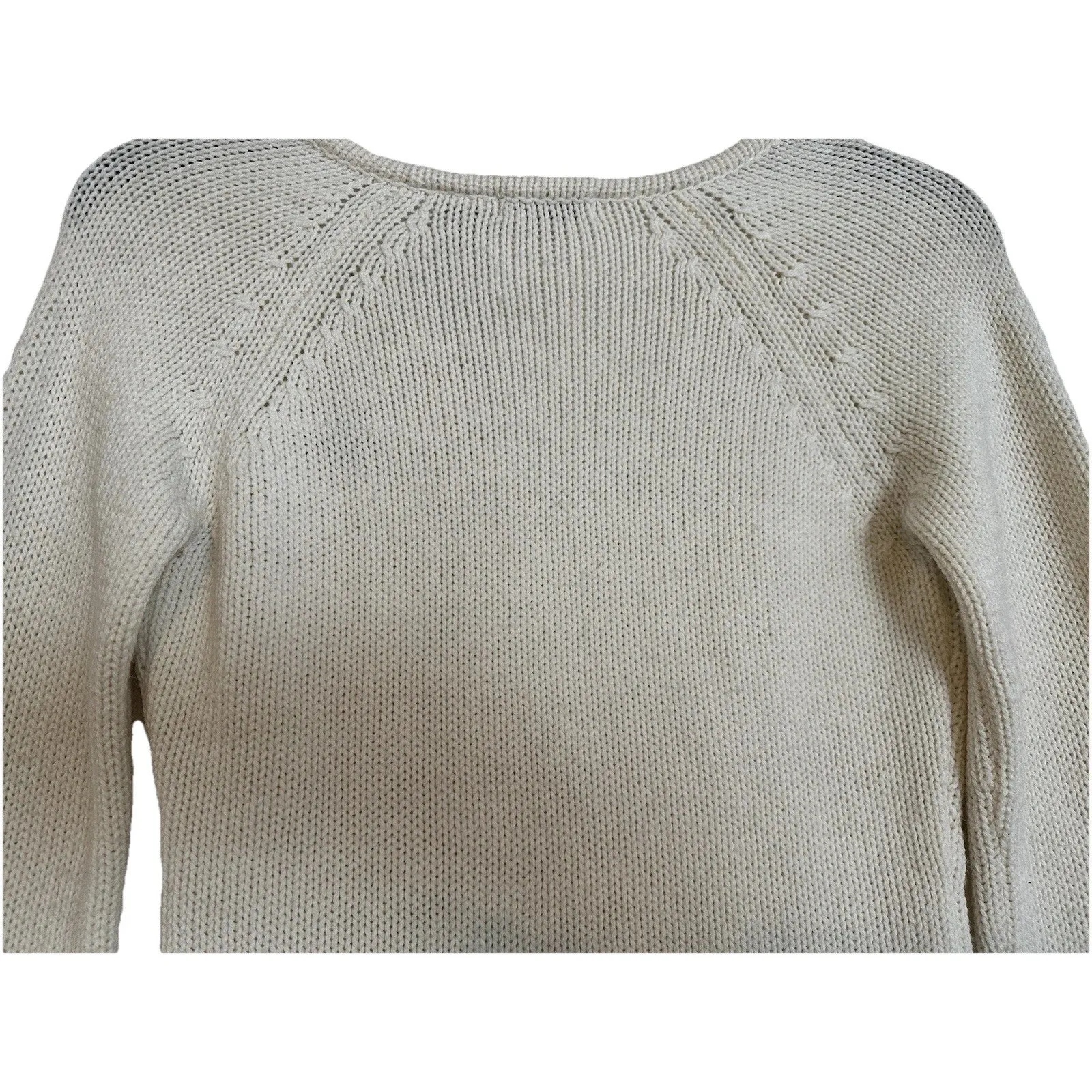 energie V Neck Cream Sweater Size Small Great... top long sleeve SKU 32 - Image 9