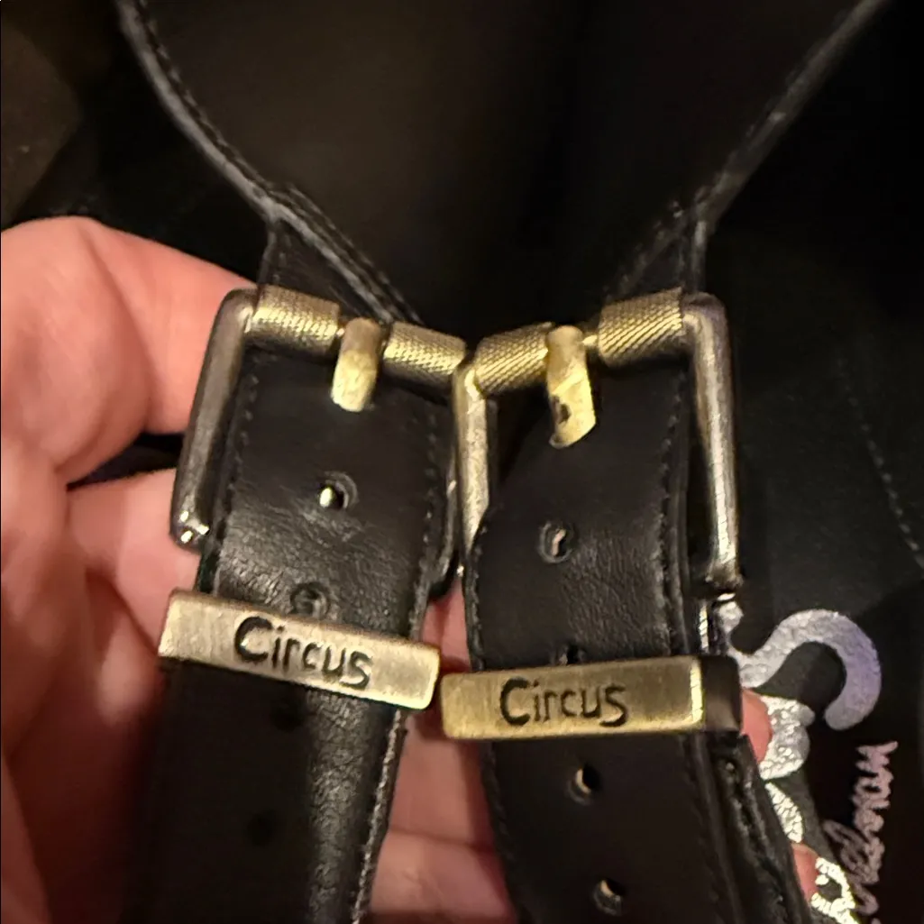 Circus by Sam Edelman Black and Brown Wedge Sandals size 10 - Image 4