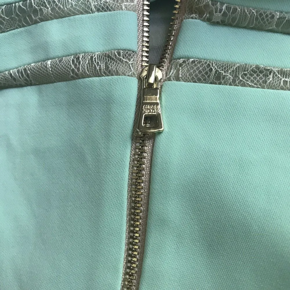 $350 Three Floor Mini Mint Dress Sleeveless Size 6 / S - Image 15