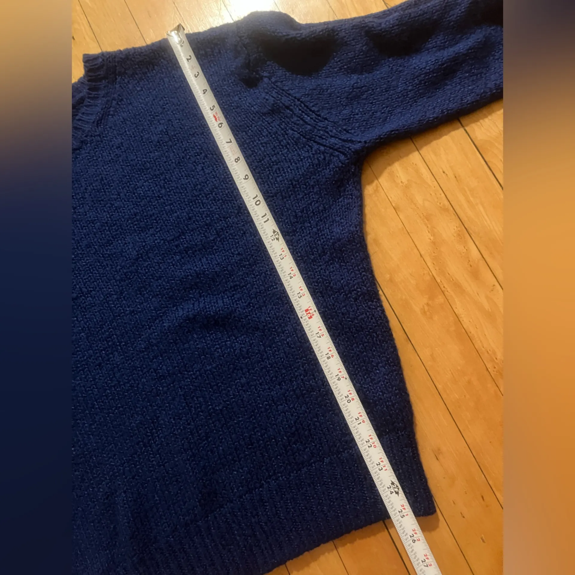 Free Press  Blue Chunky Knit Sweater - Image 7