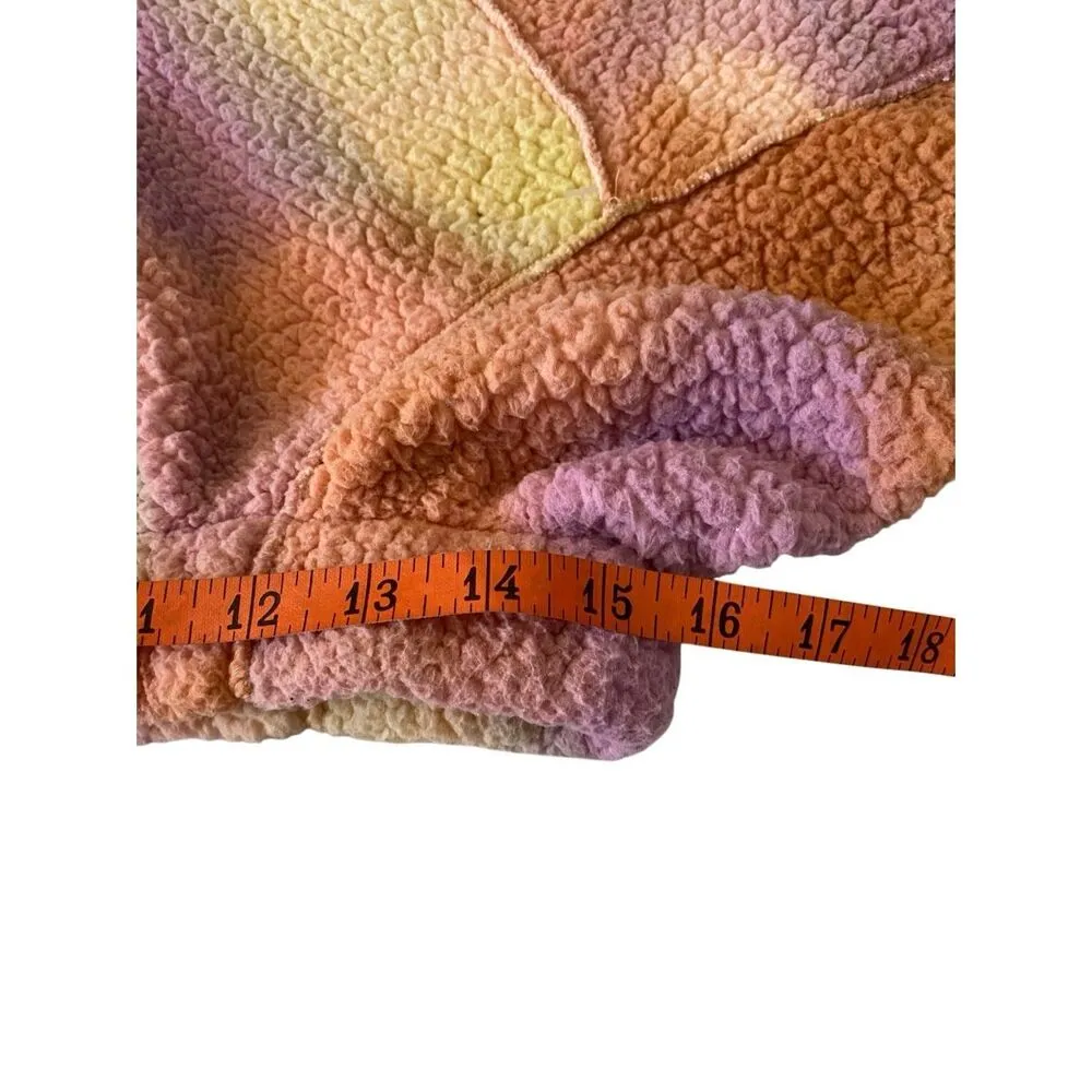 Urban Outfitters Out From Under Cropped Sherpa Zip Hoodie Hooded Sweatshirt Soft - Image 10