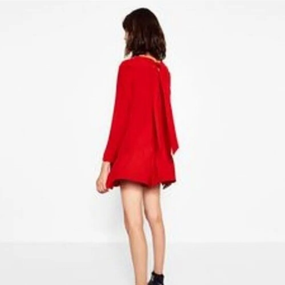 New Zara Red Jumpsuit Dress - Image 7