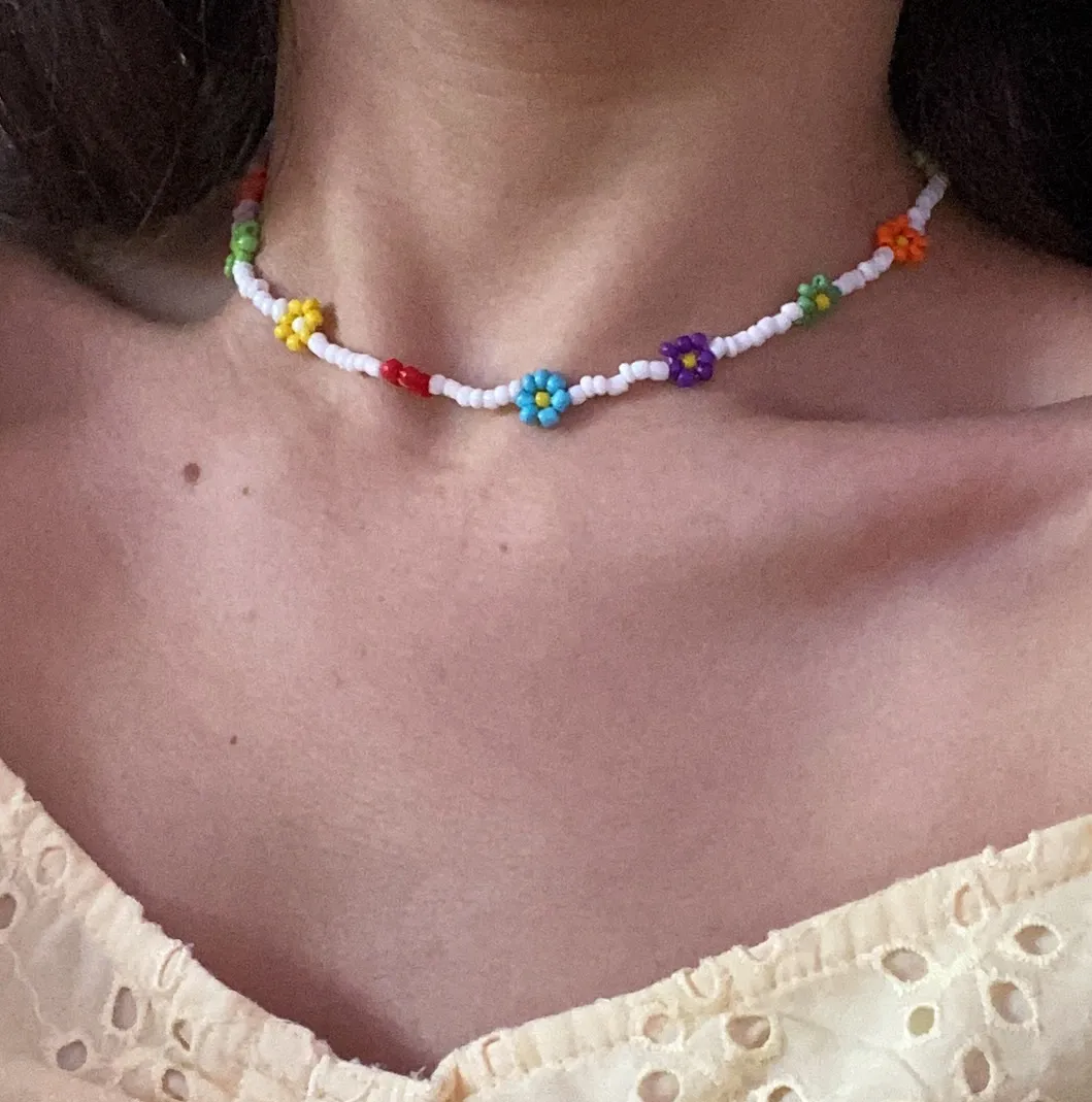 NWOT altar d’state beaded flower necklace  - Image 2