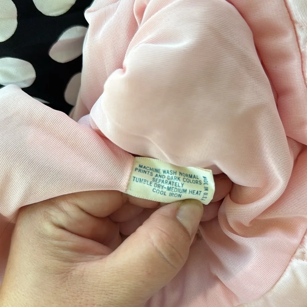 Vintage Vanity Fair Nylon Quilted Housecoat Robe Light Pink 14 - Image 6