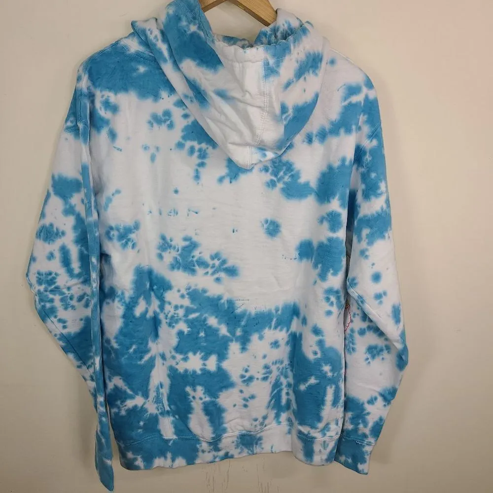 BSR By Samii Ryan "You're a Star Sis" Tie Dye Hoodie Blue Size L - Image 6