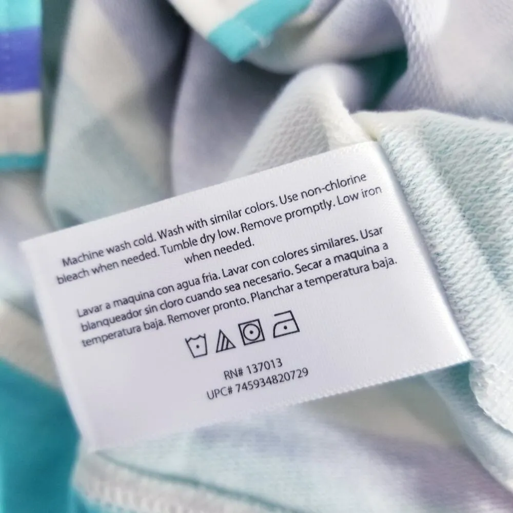 WILDFOX Blue Stripes Super Soft Sweatshirt & Short Lounge Co-Ord Sets - Image 5