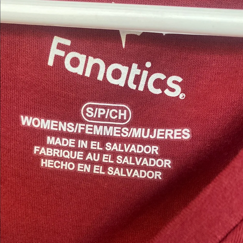 Fanatics Red Women's T-Shirt - Image 2