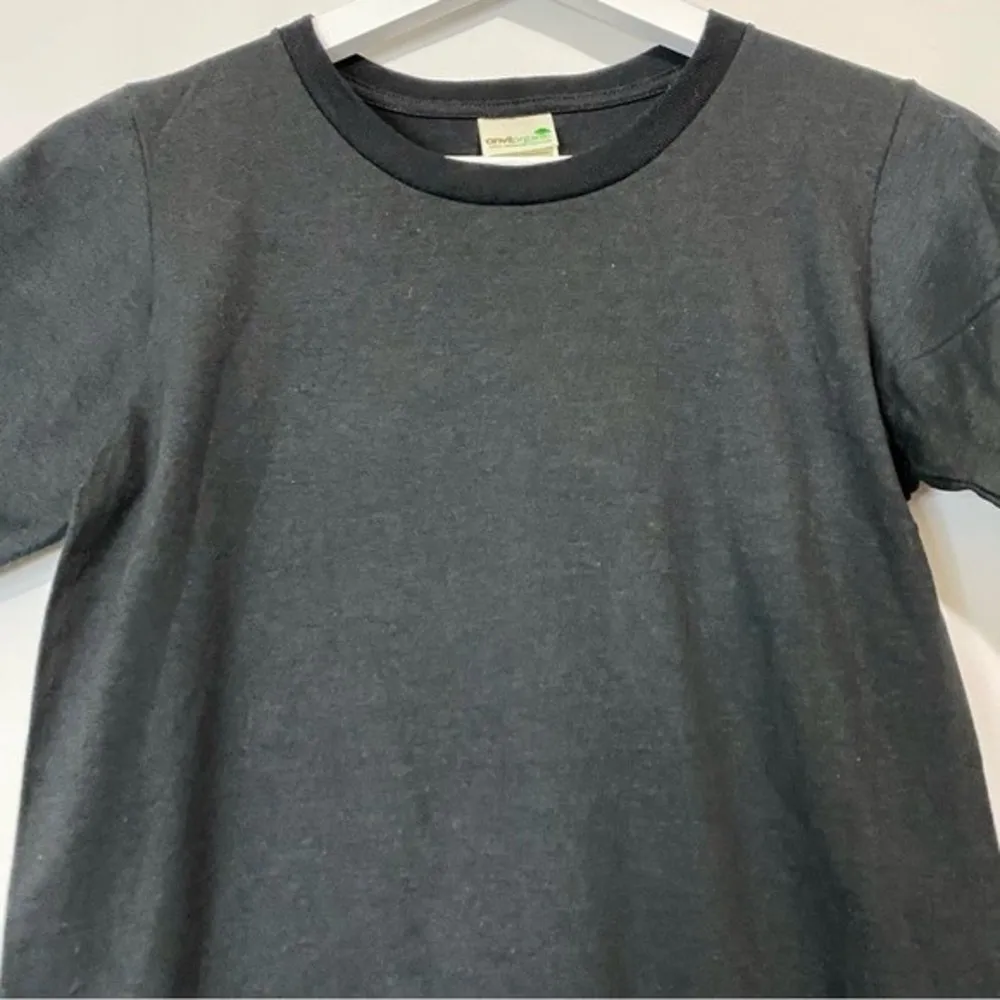 Anvil  Organic Women’s Basic Short Sleeve Crewneck Tee Shirt Black Size XS NWOT - Image 3