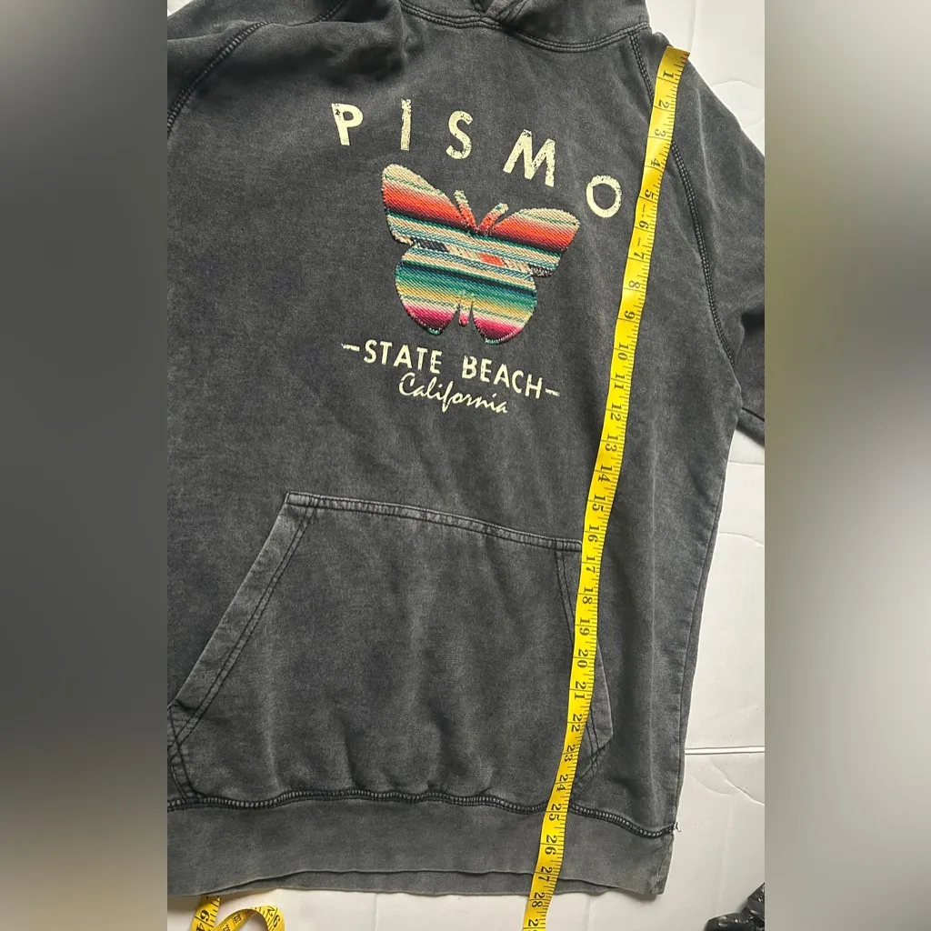 Womens Hoodie Sweater Gray Size M - Image 6