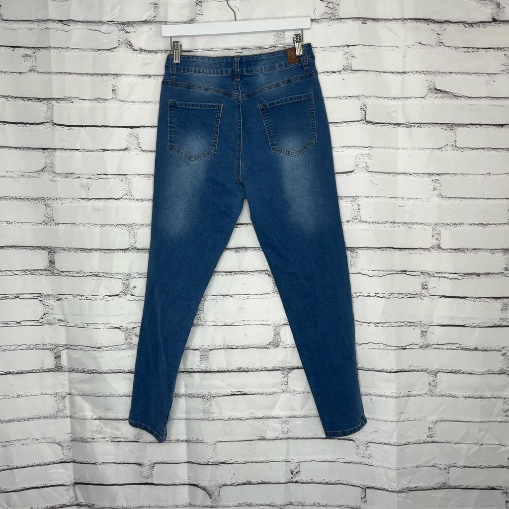 Gogo Jeans High Rise Dream Fit Distressed Skinny Light Wash Women’s 13/31 Denim Blue - Image 10