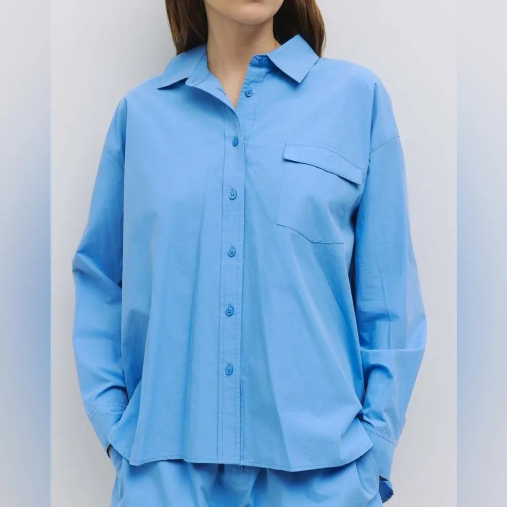 Mod Ref Raya Poplin Top Size Small - Blue - Image 5