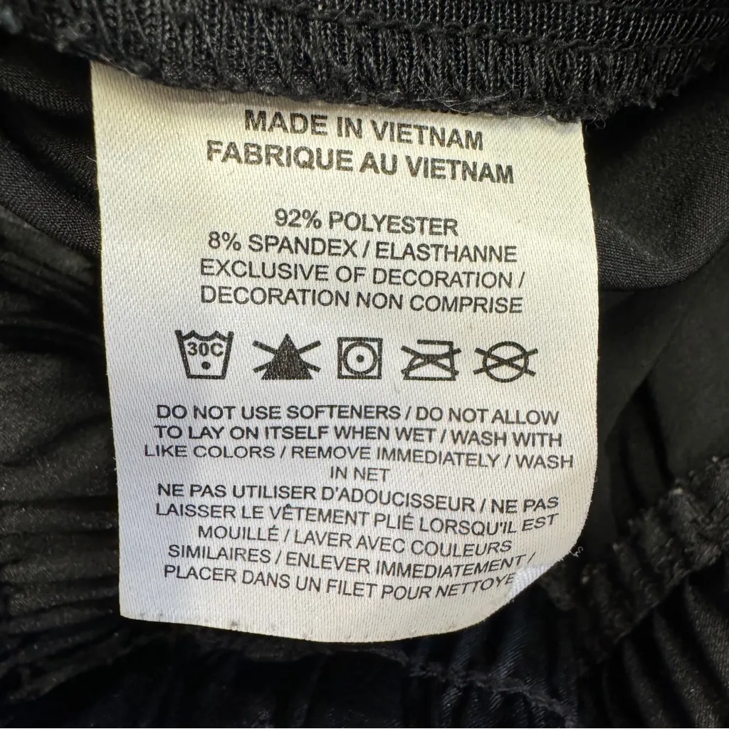 Nike AIR Satin Track Pants Jogger‎ Sheen Women's Small Black Athletic Workout - Image 8