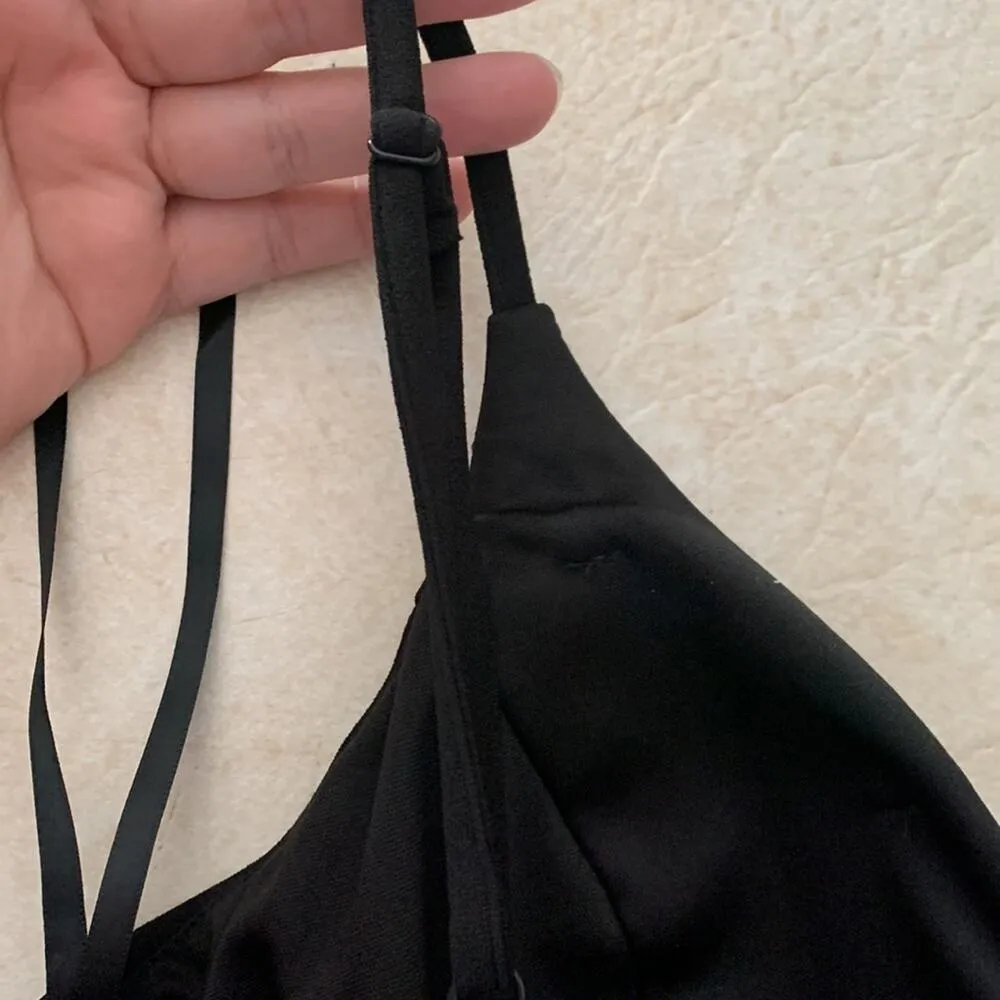 B Smart juniors 11 black floral embroidery mini dress babydoll prom dance hoco c - Image 8