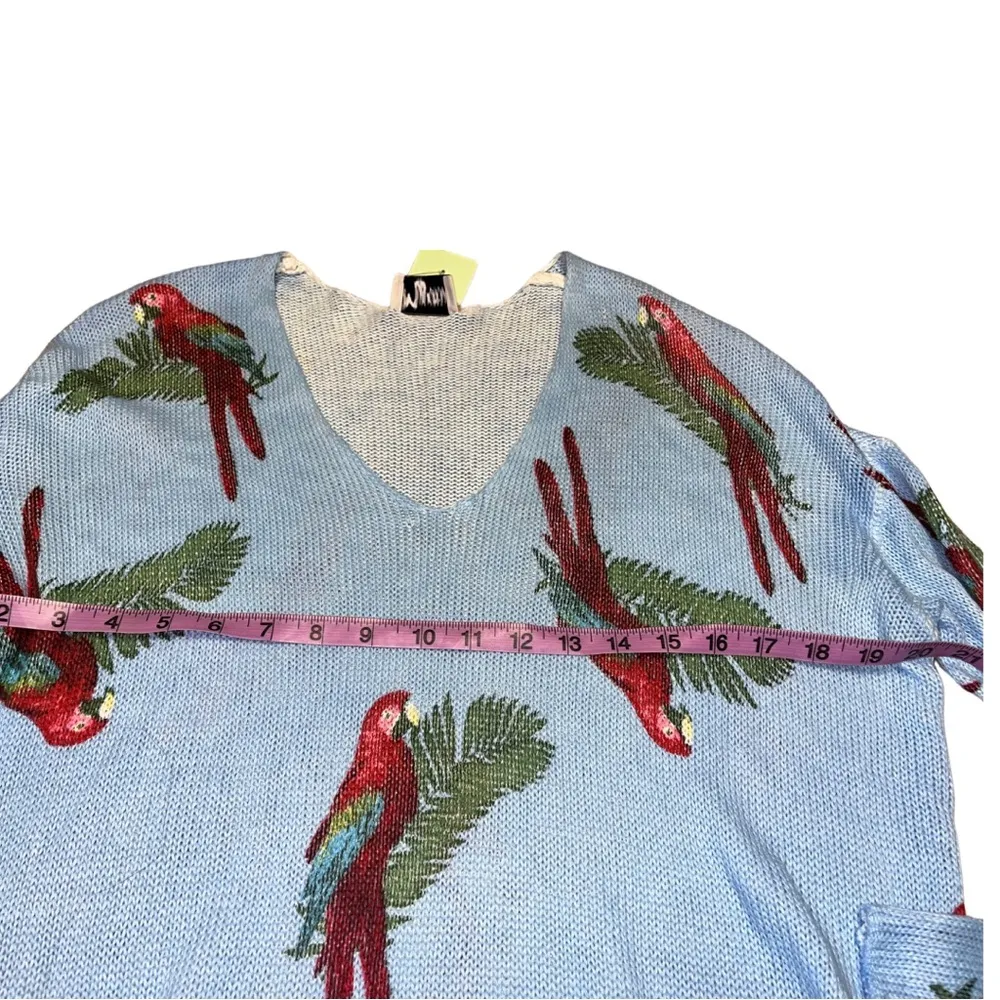 Show Me Your Mumu Blue Polly Parrot Canopy Sweater Size XS - Image 7