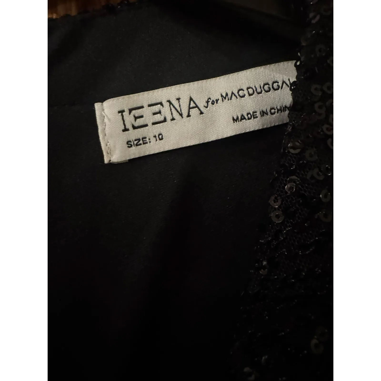 Mac Duggal 26549 Black Sequin High-Low Cocktail Dress size 10 (New) - Image 5