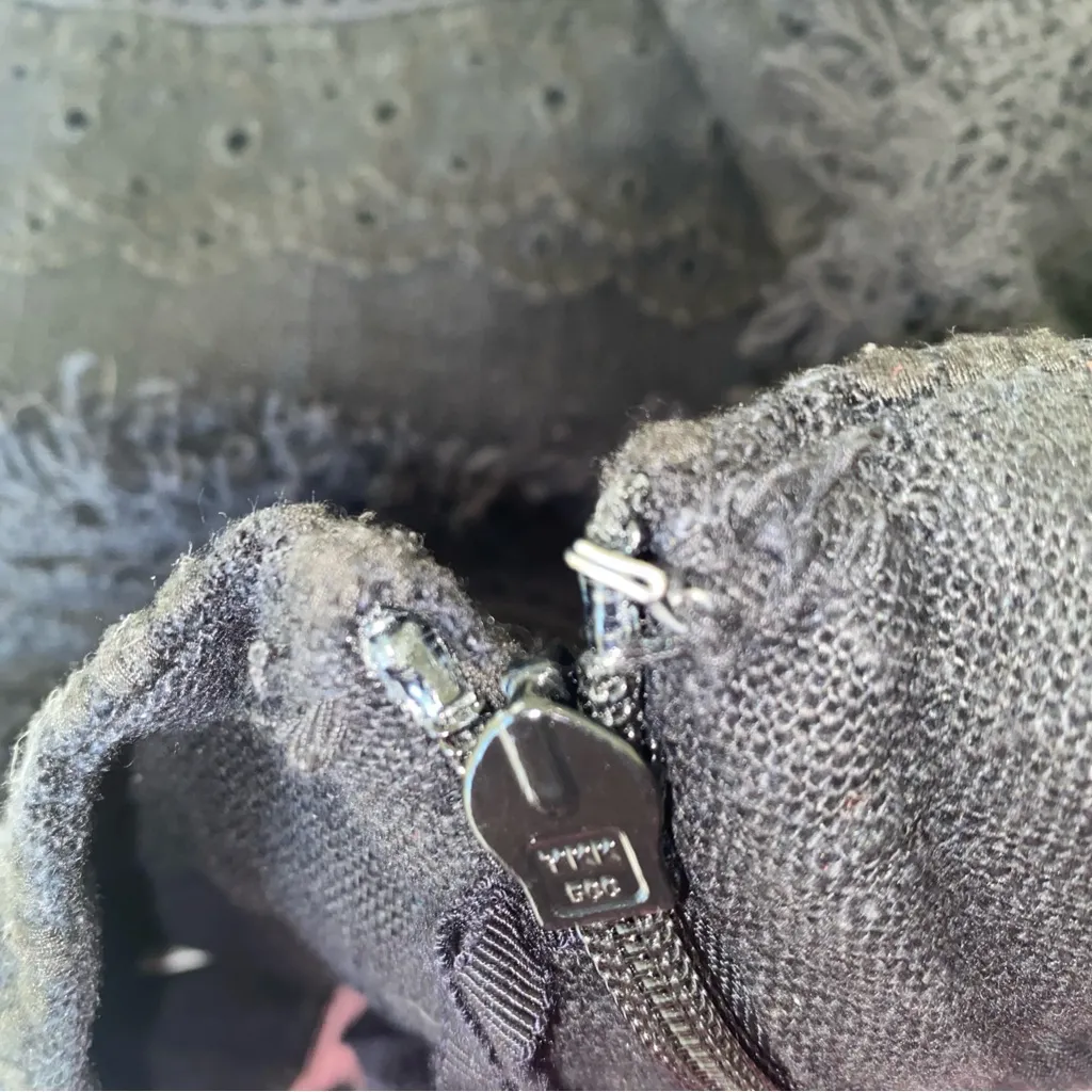 Anthropologie HD In Paris Fringe Eyelet Lace Tiered Mini Skirt 00 - Image 10