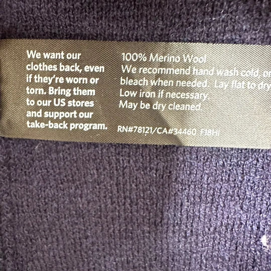 Eileen Fisher 100% Merino Wool Notch Collar Cardigan Sweater Size M - Image 4