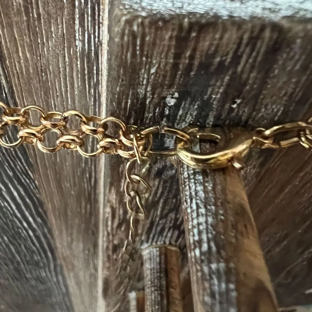 Womens Necklace Elegant Double Strand Shell with Crystal Accents Pink - Image 13