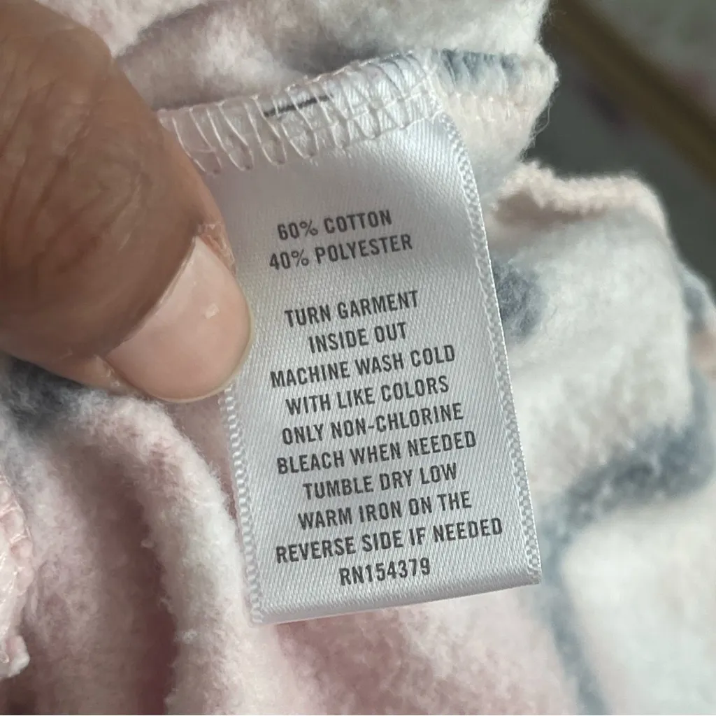 AEROPOSTALE | Pastel Tie Dye Cropped Hoodie Sweatshirt Sz S - Image 8