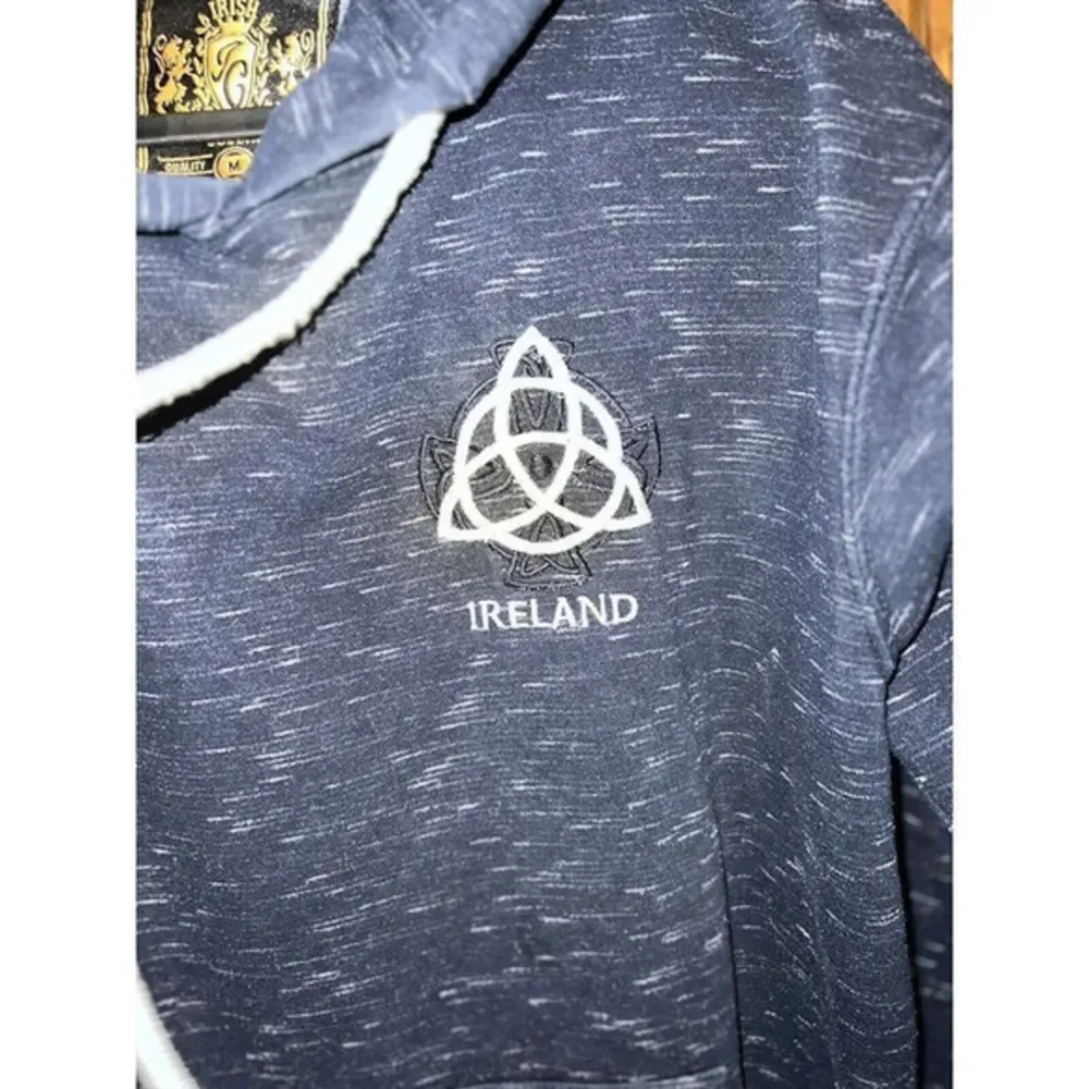 Irish Connexxion Unisex Hoodie Dublin Blue White Pullover Long Sleeve Woman's M Size M - Image 3