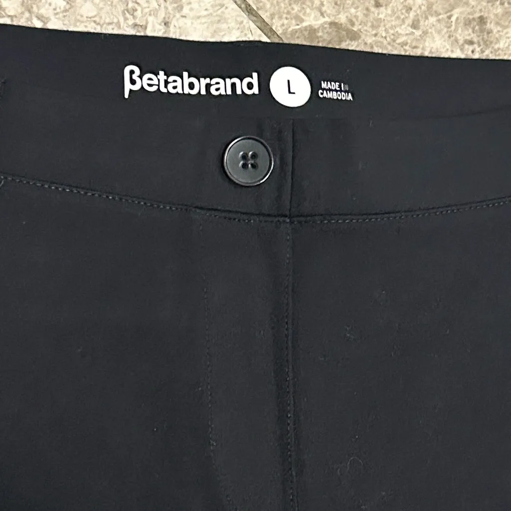 Betabrand Classic Straight Dress Pant Black Yoga Pant Large - Image 6