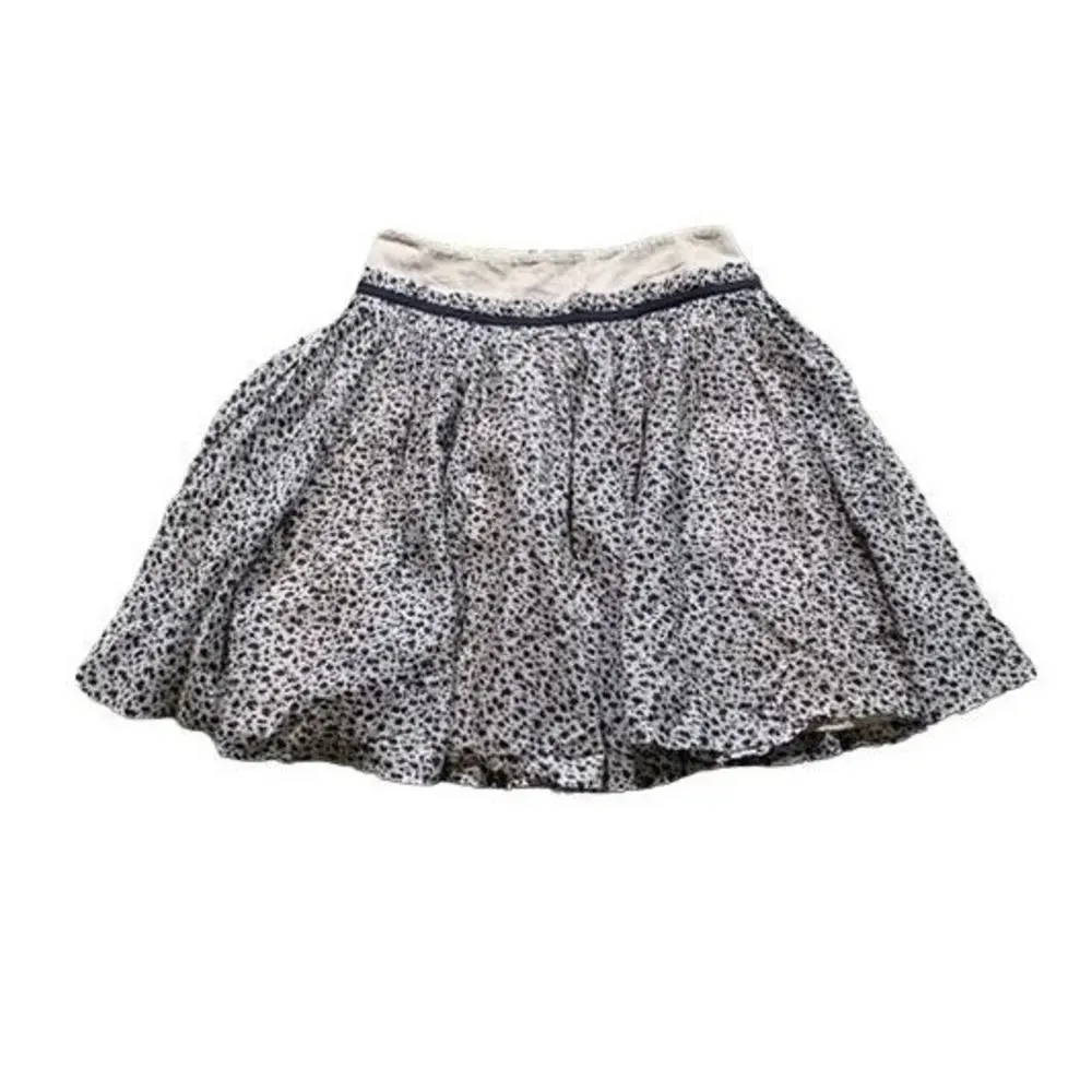 NWOT French Connection Women's White & Black Knee Retro Flared Skirt Size 0 - Image 5