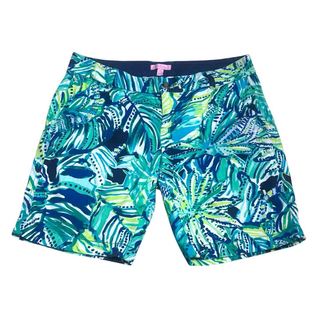 Lilly Pulitzer Hawaiian Floral Shorts Resort Coastal Travel Vacation Comfort 8 - Image 2