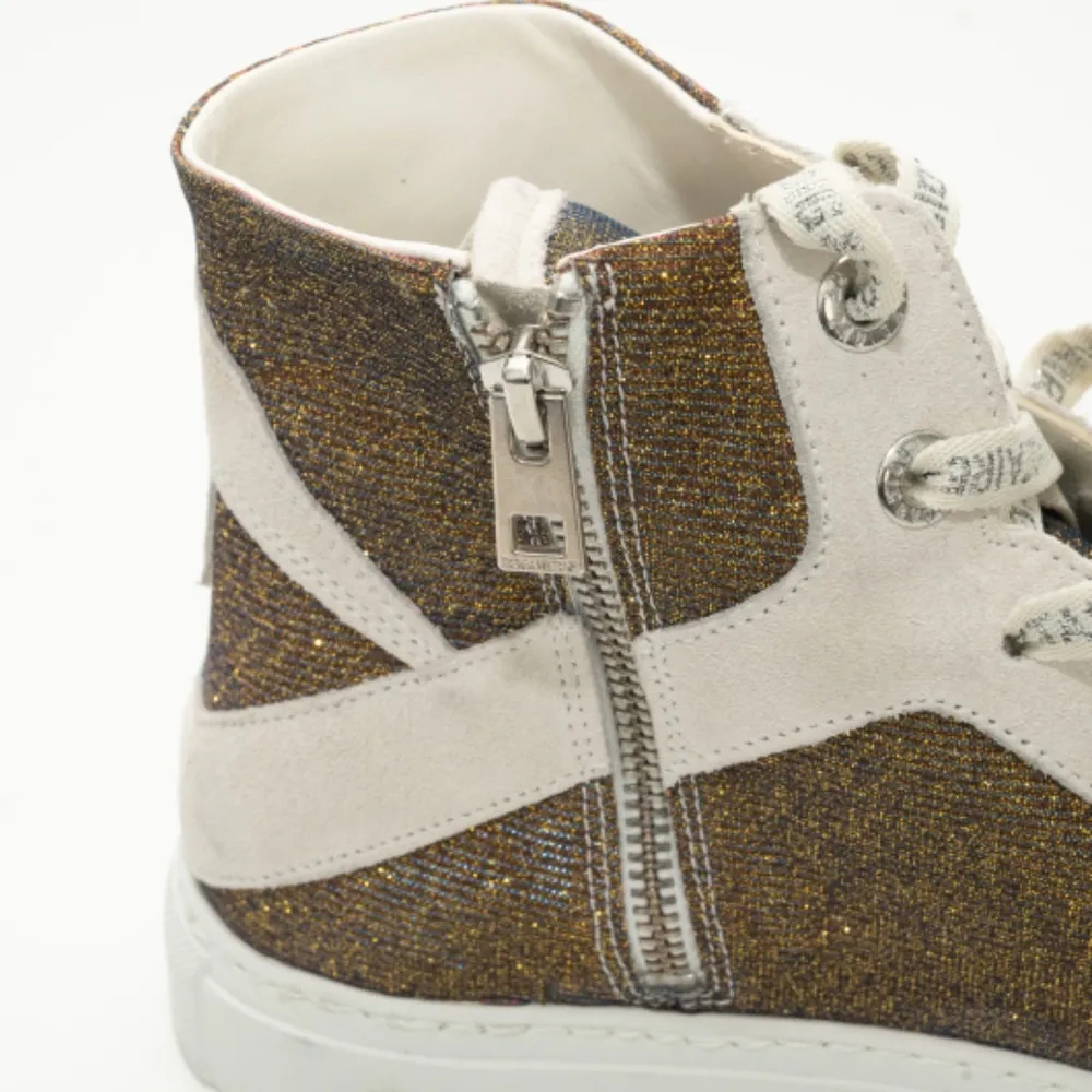 ZADIG AND VOLTAIRE. High Glitter Flash Trainers. - Image 12