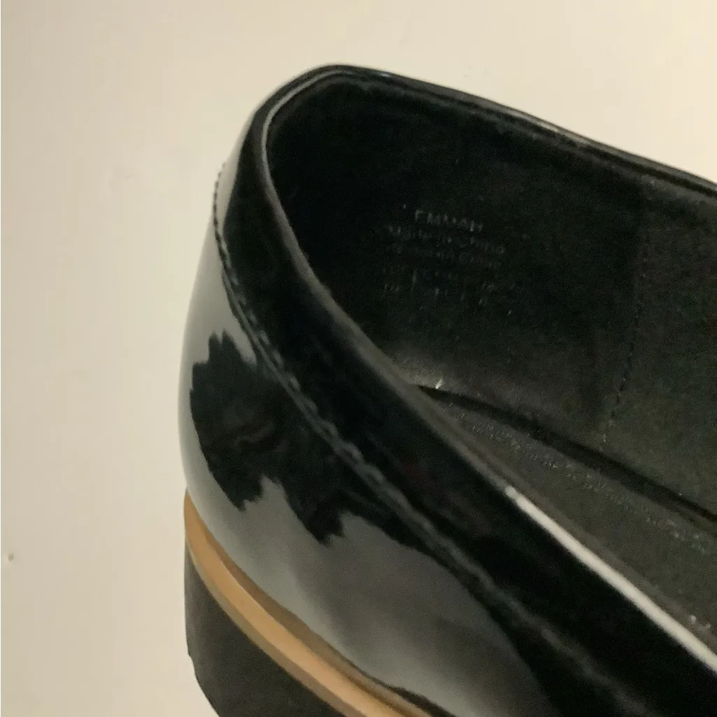 Kelly & Katie Glossy Black Loafers - Image 8