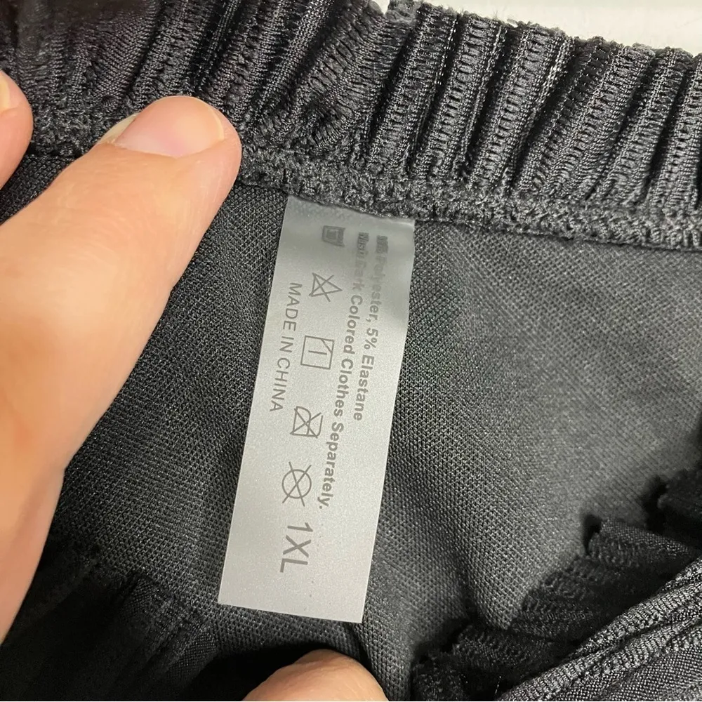 SHEIN textured bikini orange and black size 1XL‎ - Image 4