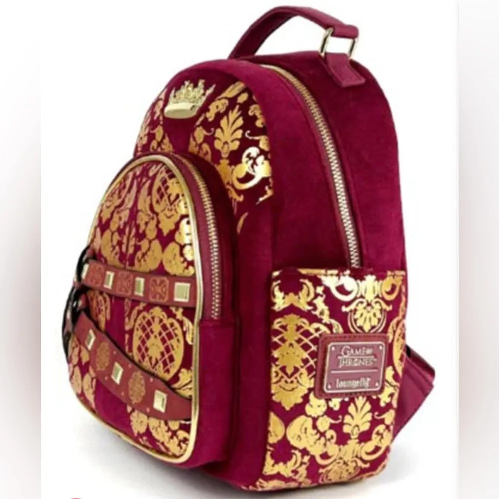Loungefly Game Of Thrones Joffrey Cosplay Mini Velvet Rare Backpack NEW Disney - Image 3