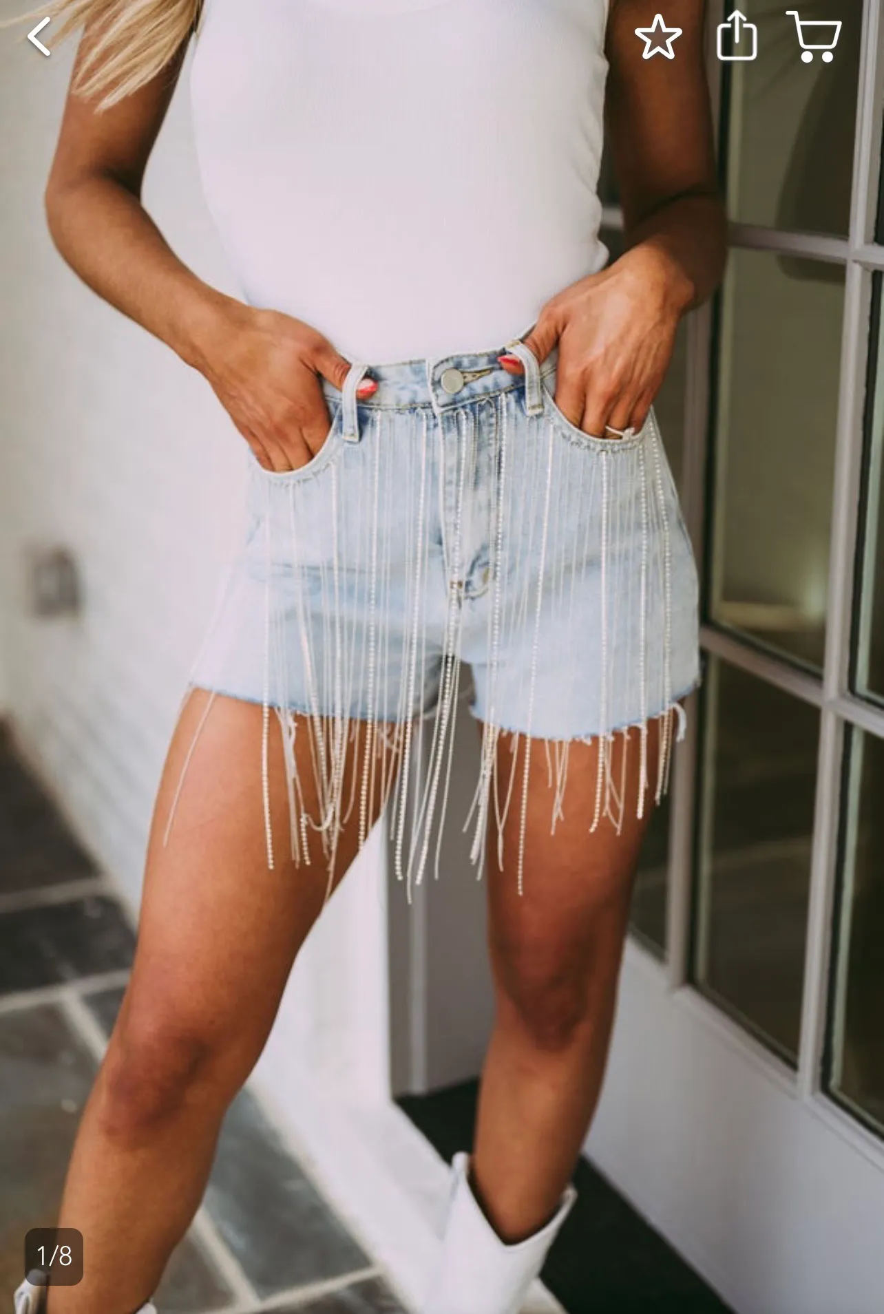 These Three Boutique Denim Shorts - Image 2