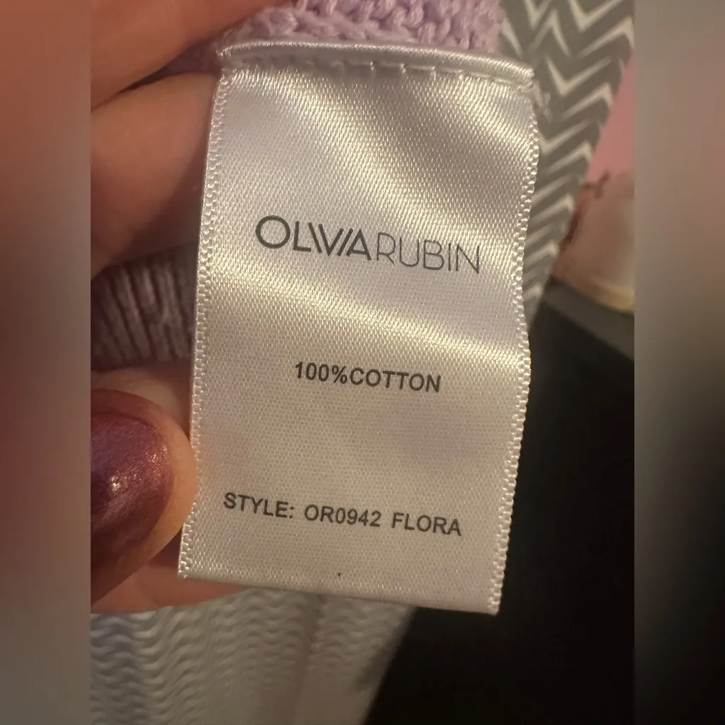 Olivia Rubin | Flora Fruit Cross Stitch Cardigan, size M Size M - Image 9