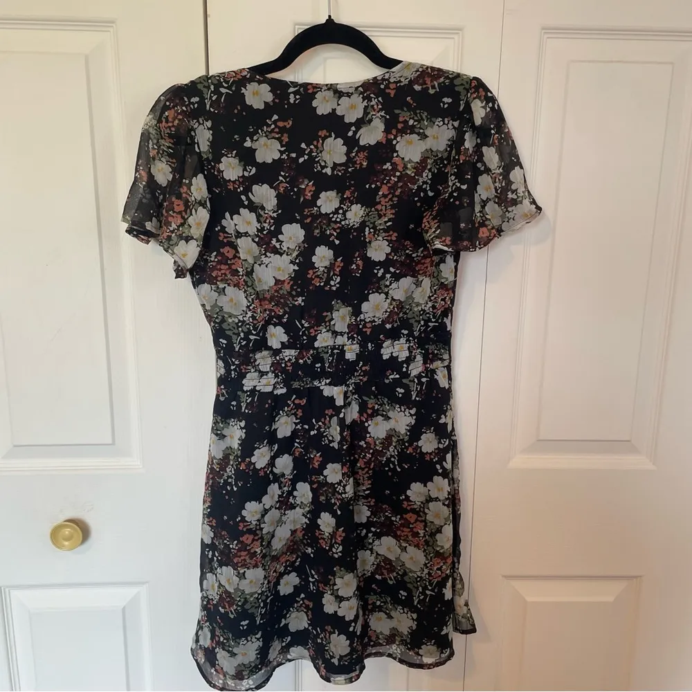 Abercrombie & Fitch Floral Black Mini Dress - Image 7