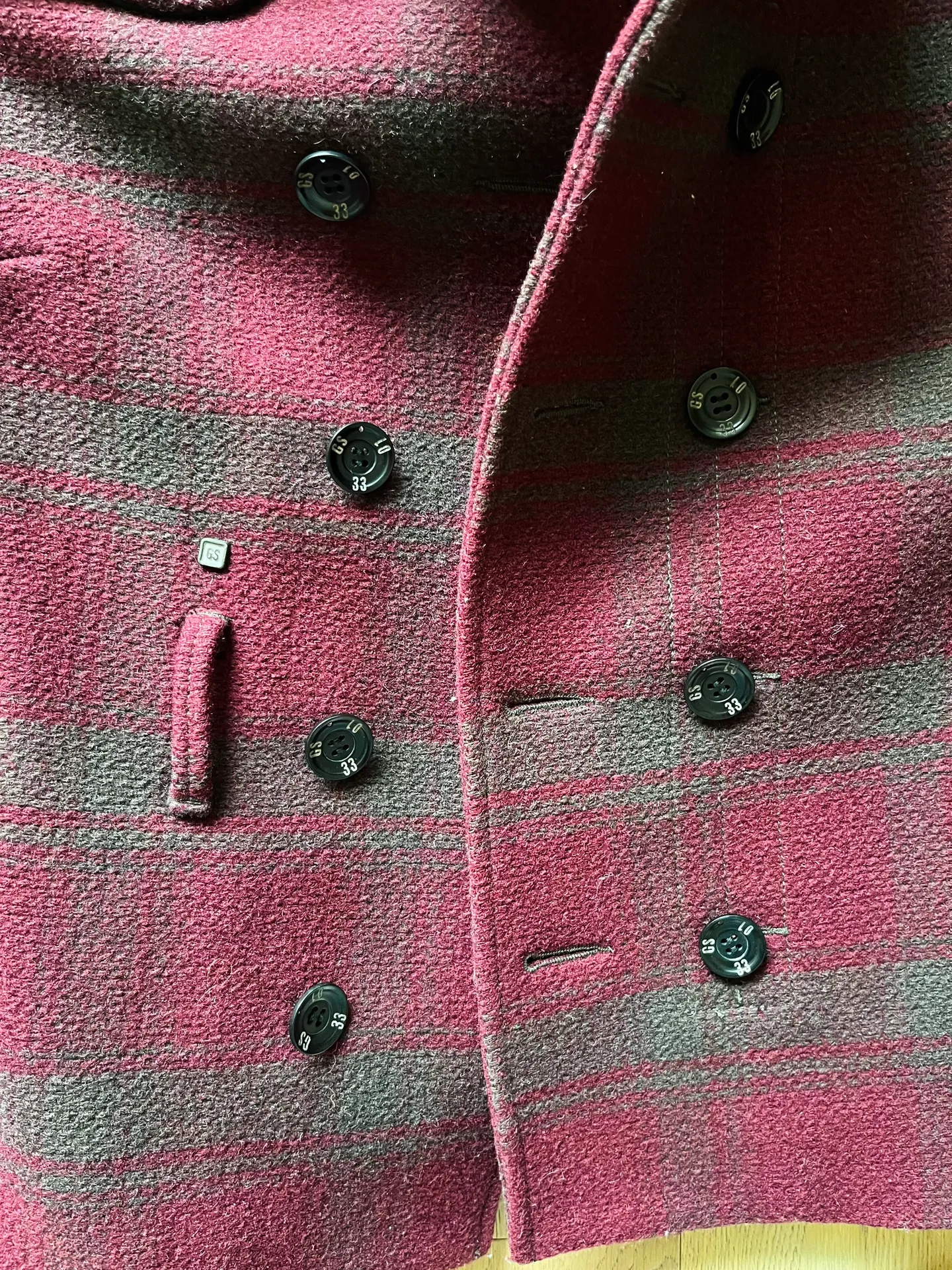 Valley Check Plaid Peacoat - Image 4