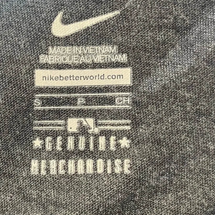 Nike Women's S Chicago White Sox Baseball V-neck‎ Tee Gray Sporty Athletic - Image 4