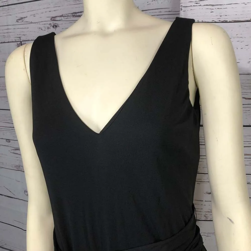 Lauren Ralph Lauren black sleeveless criss cross dress size small - Image 5
