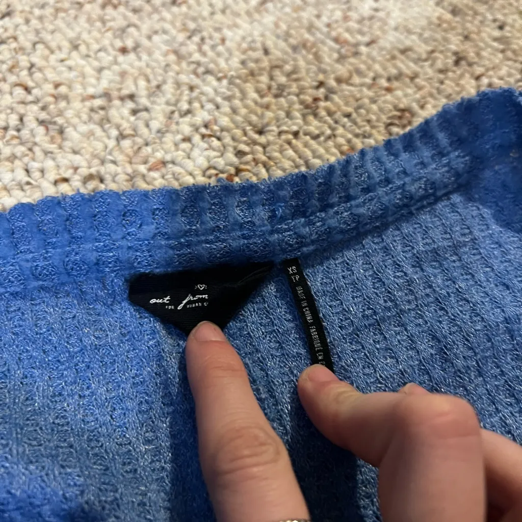 Urban Outfitters Out from Under JoJo Button-Up Waffle Knit Top - Image 6