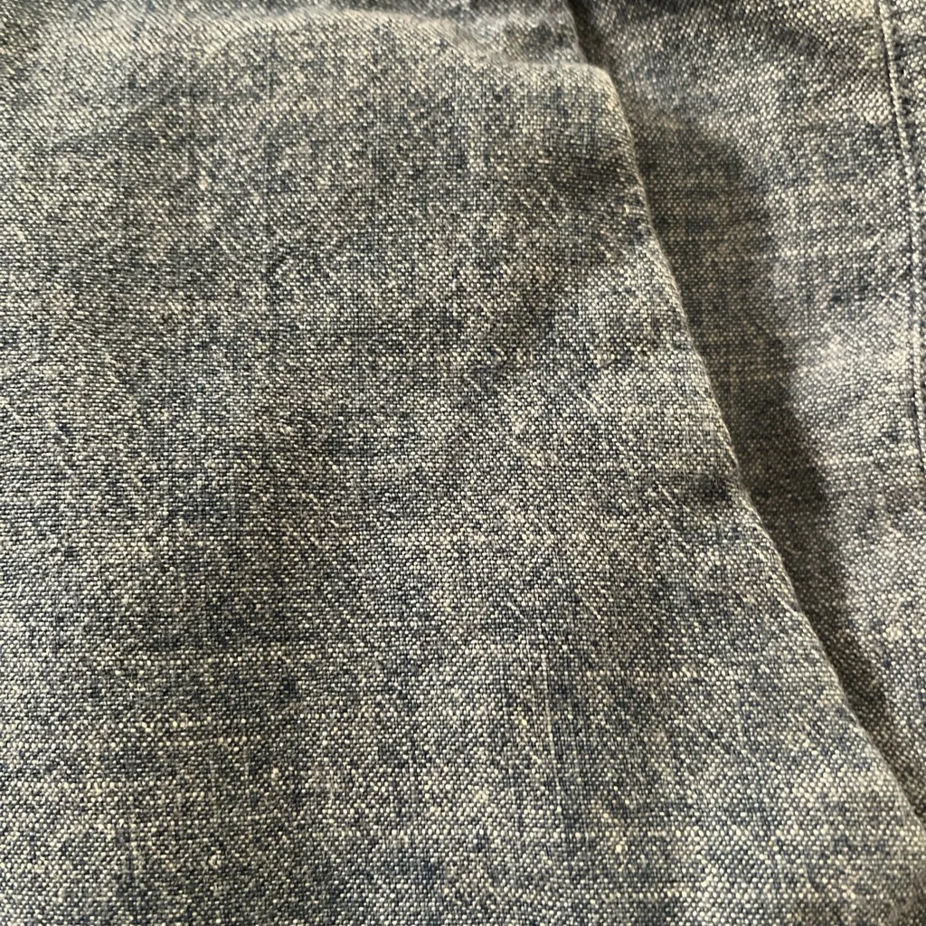 Merona Casual Medium Wash Chino Mini Shorts Pockets Blue Women's Size 18 - Image 10