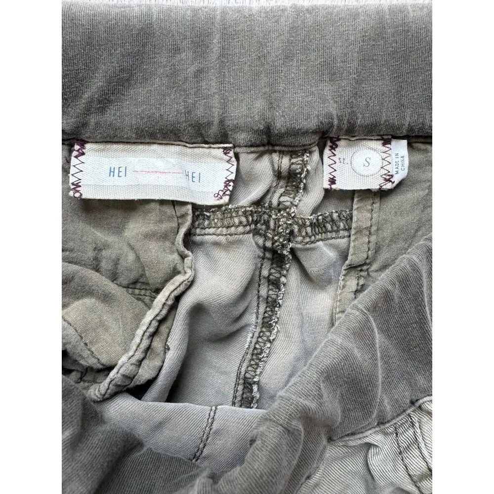 Anthropologie Hei Hei Olive Green Joggers Women's Size‎ S - Image 5