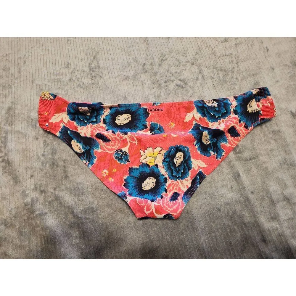 Billabong Mix Mash Horizon Red Bikini Bottom Size L Scoop - Image 2