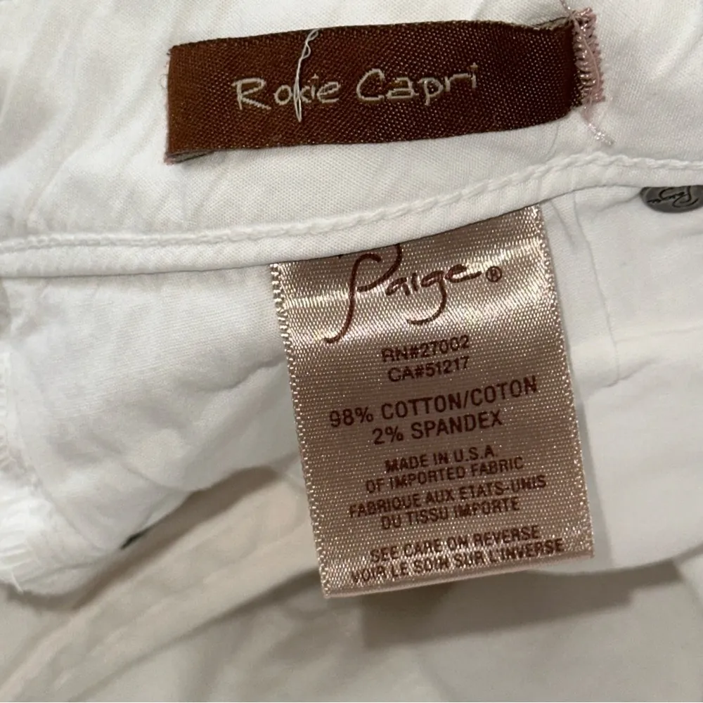 Paige Denim Women’s Size 28 White Roxie Capri Jeans - Image 5